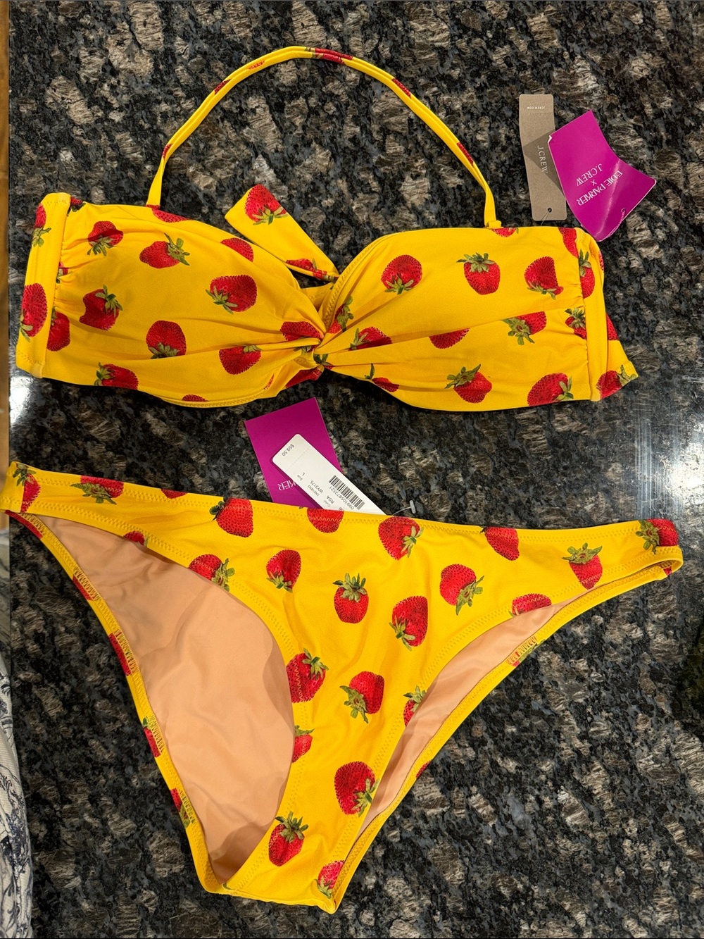 NWT J. Crew Eddie Parker Strawberry 🍓 Print Bikini Set